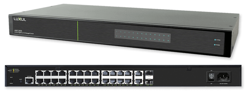 Luxul AMS-2600 Switch administrado Gigabit L2 / L3 de 26 puertos